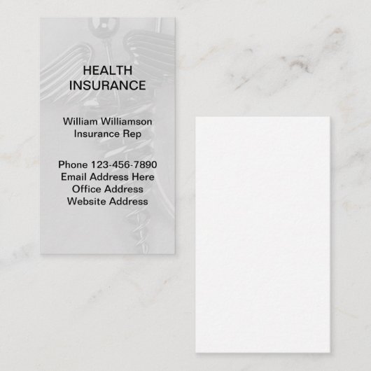 Gesundheitswesen Visitenkarte (Vorne/Hinten)