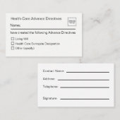 Gesundheitswesen-Vorübertragungskarte Visitenkarte (Vorne/Hinten)