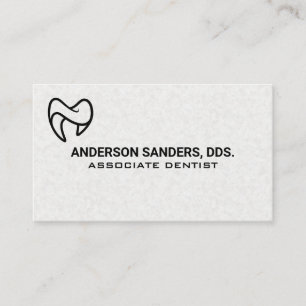 Gesundheitswesen   Zahn-Logo Visitenkarte