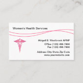 Gesundheitszentrum für Frauen Visitenkarte (Vorderseite)