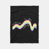 Gesundheitsziffer-Heilung ist nicht linear Fleecedecke (Vorderseite)