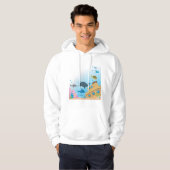 Gesunkene Schiffe und Fische Hoodie (Vorne ganz)