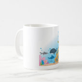 Gesunkene Schiffe und Fische Kaffeetasse (Vorderseite Links)