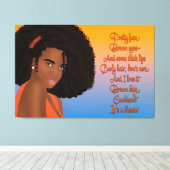 Gesunkene Schönheit mit Gedicht Leinwanddruck (Insitu (Holzboden))