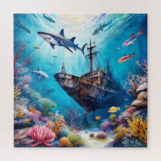 Gesunkenes Schiff Puzzle (Vertikal)