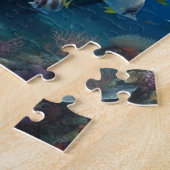 Gesunkenes Schiff und Fischschule Puzzle (Seite)