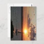 Gesunkenes Segel Postkarte (Vorne/Hinten)