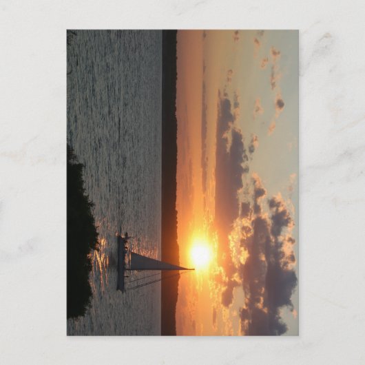 Gesunkenes Segel Postkarte (Vorderseite)