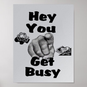 Get beschäftigt - Schule Poster