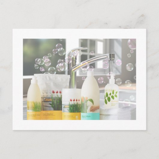 Get Clean Shaklee Kitchen Postcard Postkarte (Vorderseite)