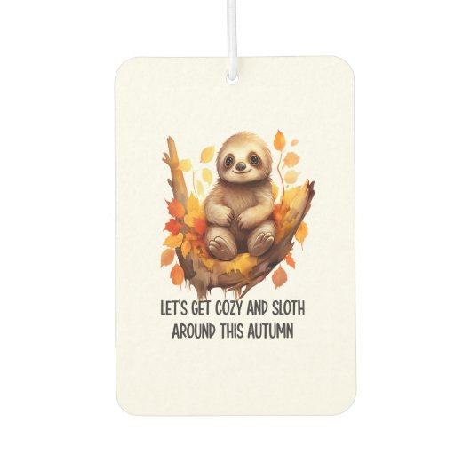 Get Cozy and Sloth Around This Autumn Autolufterfrischer (Vorderseite)