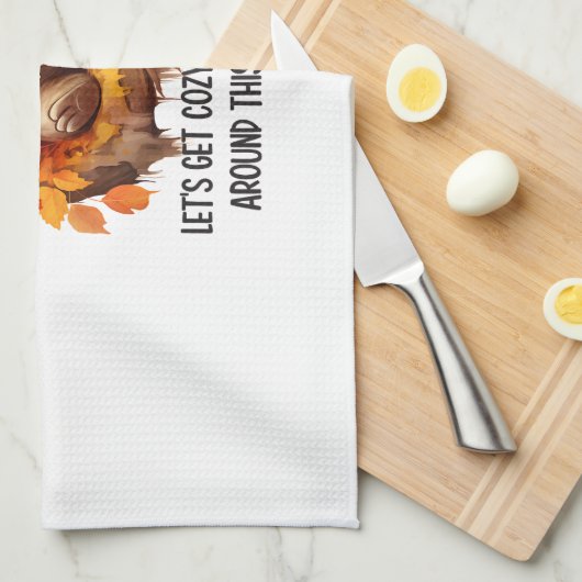 Get Cozy and Sloth Around This Autumn Geschirrtuch (Viertel Falte)