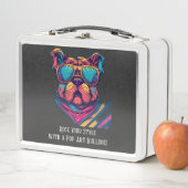 Get Crazy mit Retro Cool - Bulldog Style! Metall Brotdose (Beispiel)