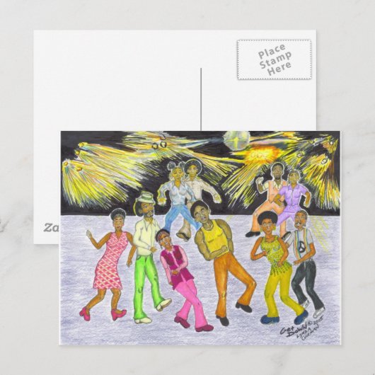 Get Down! Postkarte (Vorne/Hinten)