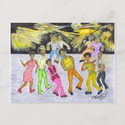 Get Down! Postkarte (Vorderseite)