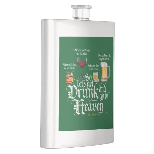 Get Drunk And Go To Heaven Flachmann (Rechts)