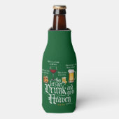 Get Drunk And Go To Heaven Flaschenkühler (Flaschenvorderseite)