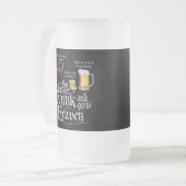 Get Drunk And Go To Heaven Mattglas Bierglas (Vorderseite Links)