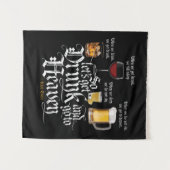 Get Drunk And Go To Heaven Wandteppich (Vorderseite (Horizontal))