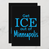Get ICE out of [place] Feiertagskarte (Vorne/Hinten)