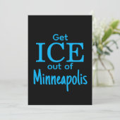 Get ICE out of [place] Feiertagskarte (Stehend Vorderseite)