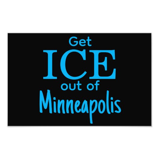 Get ICE out of [place] Fotodruck (Vorne)