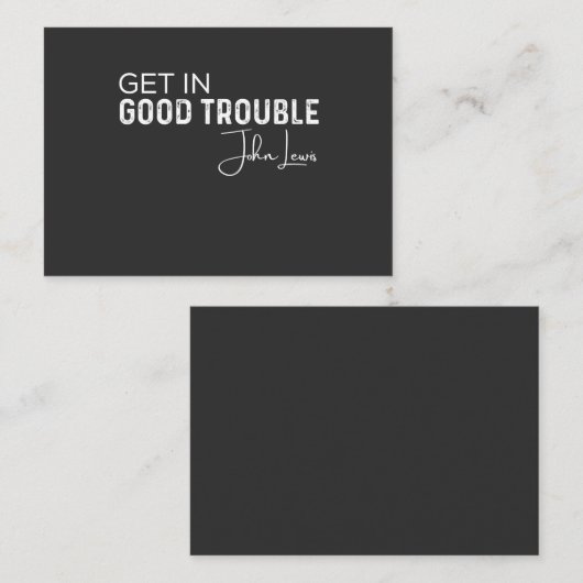 get in good trouble visitenkarte (Vorne/Hinten)