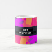 "Get Inspiriert" Gelbe Tasse (Mittel)