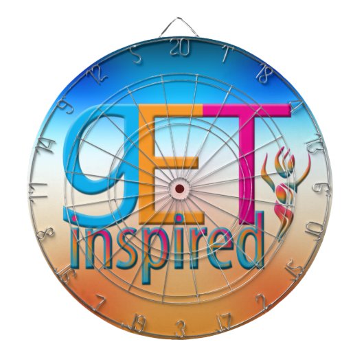 Get Inspiriert ~ Original Dartscheibe (vorne)