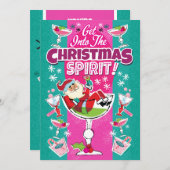 Get Into The Christmas Spirit Cocktail Party Einladung (Vorne/Hinten)