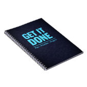 Get It Done Blue Motivational Planner Notizblock (Rechte Seite)