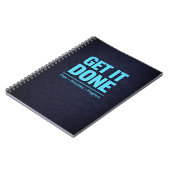 Get It Done Blue Motivational Planner Notizblock (Linke Seite)