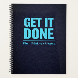 Get It Done Blue Motivational Planner Planer