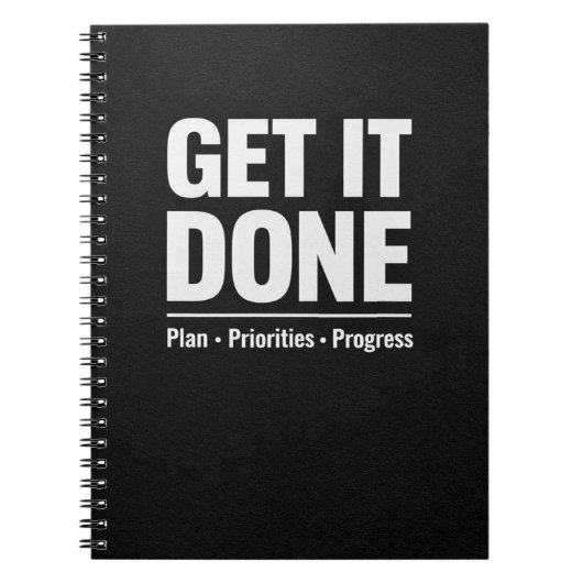 Get It Done Productivity Journal Notizblock (Vorderseite)