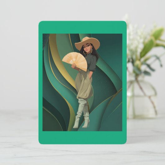 GET IT GIRL #2 EINLADUNG (Stehend Vorderseite)