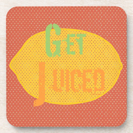 Get Juiced Lemon Untersetzer (Vorderseite)