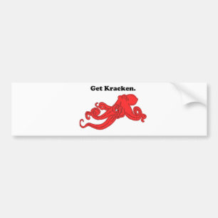 Get Kraken Red Octopus Tintenfisch Funny Pub Carto Autoaufkleber