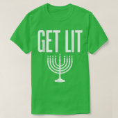 Get Lit Menorah T-Shirt (Design vorne)