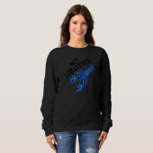 Get Lobstered Funny Jumpscare Lobster Meme Blue Cr Sweatshirt (Vorne ganz)