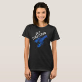 Get Lobstered Funny Jumpscare Lobster Meme Blue Cr T-Shirt (Vorne ganz)