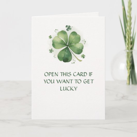 Get Lucky - Funny St. Patrick's Day  Karte (Vorderseite)