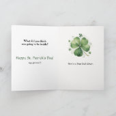 Get Lucky - Funny St. Patrick's Day  Karte (Innenseite)
