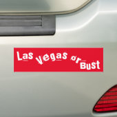 Get lucky in Las Vegas oder Bust fun travel traile Autoaufkleber (Auf Auto)