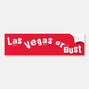 Get lucky in Las Vegas oder Bust fun travel traile Autoaufkleber