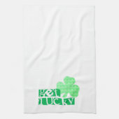 Get Lucky L Clover Kleeblatts St Patty Kitchen T Geschirrtuch (Vertikal)