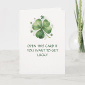 Get Lucky - Lustiger St. Patrick's Day  Karte (Vorderseite)
