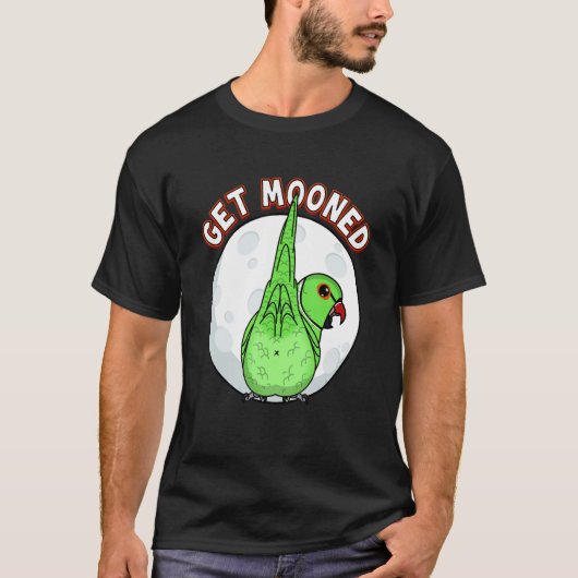 Get Mooned I Parrot Underfluffies I Green Indian R T-Shirt (Vorderseite)
