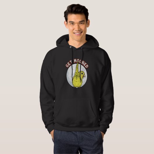 Get Mooned I Parrot Underfluffies I Yellow Parrotl Hoodie (Vorne ganz)