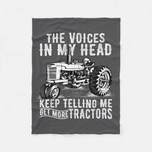 Get More Tractors Funny Quotes Tractors Driver Far Fleecedecke (Vorderseite)