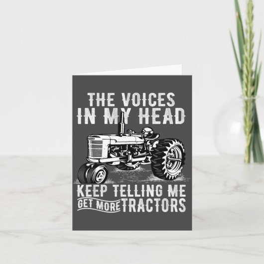 Get More Tractors Funny Quotes Tractors Driver Far Karte (Vorderseite)